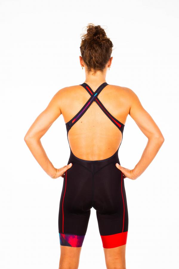 Woman New Wave start trisuit | Z3R0D black female triathlon suit