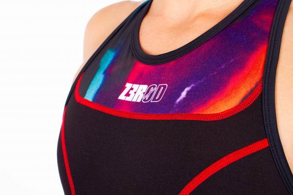 Woman New Wave start trisuit | Z3R0D black female triathlon suit