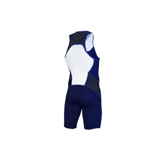 Triathlon Start man black and dark blue trisuit | Z3R0D