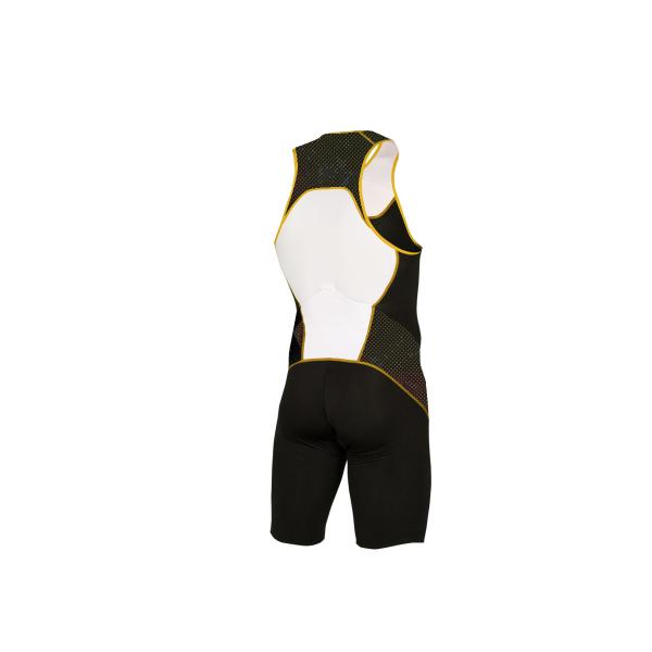 Triathlon Start man black and yellow trisuit | Z3R0D