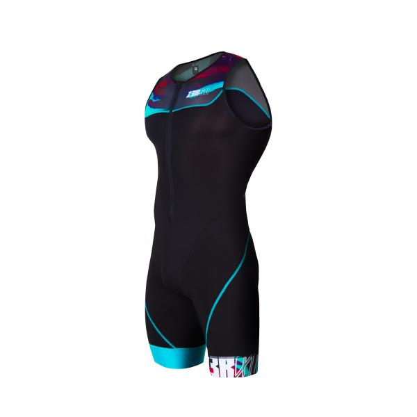 Trifonction homme Start noire new wave | Z3R0D - tenue de triathlon 