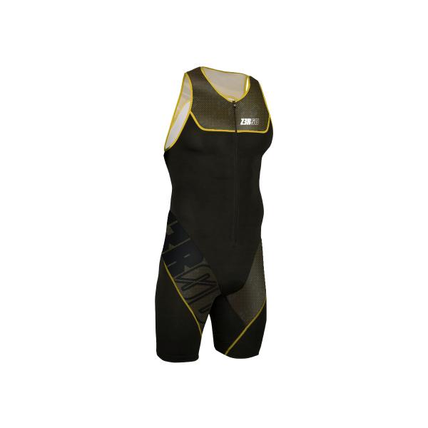 Triathlon Start man black and yellow trisuit | Z3R0D