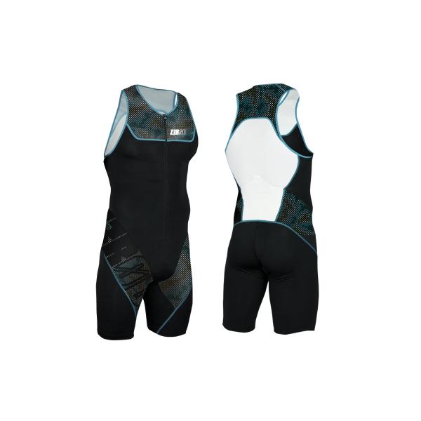 Trifonction homme Start noire et bleue | Z3R0D - tenue de triathlon 