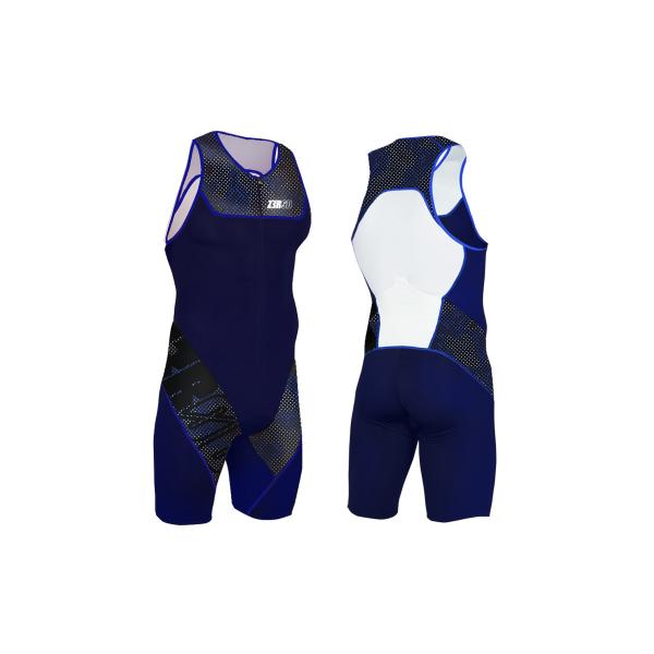 Trifonction homme Start noire et bleu marine | Z3R0D - tenue de triathlon 