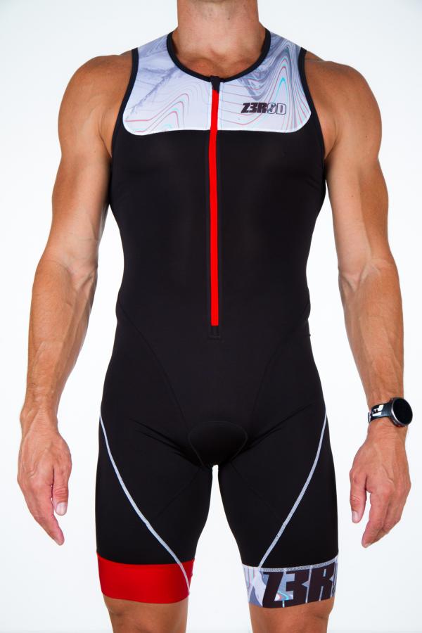 Triathlon Start man Noisy Glitch black trisuit | Z3R0D