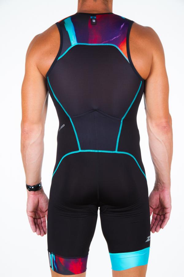 Trifonction homme Start noire new wave | Z3R0D - tenue de triathlon 