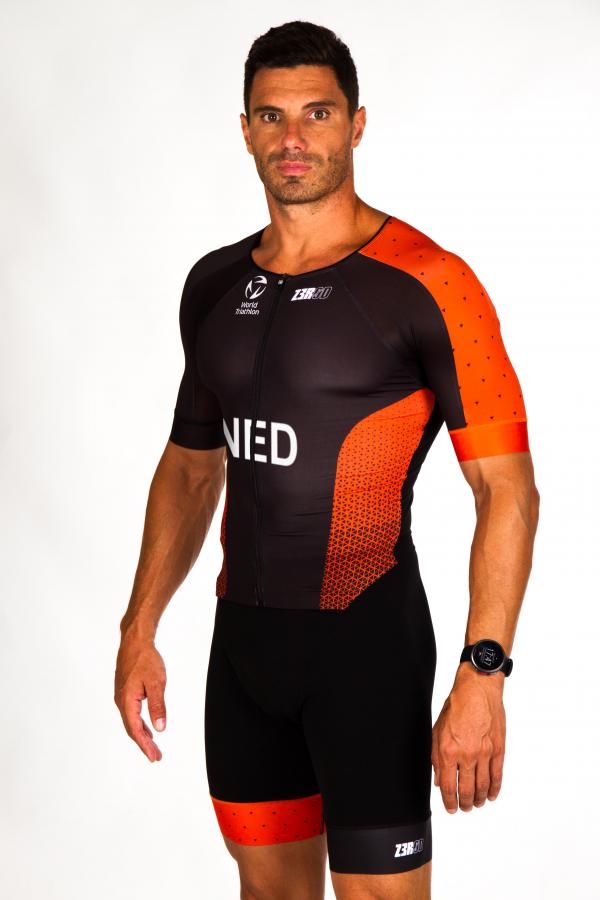 NTB man sleeved triathlon trisuit | Z3R0D man time-trial trisuit