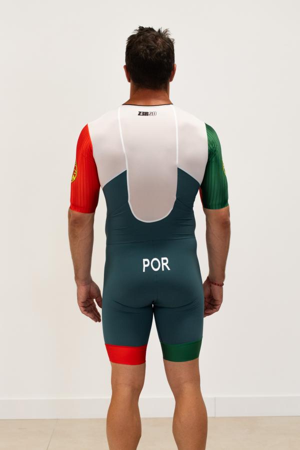 Portugal man sleeved triathlon trisuit | Z3R0D man time-trial trisuit