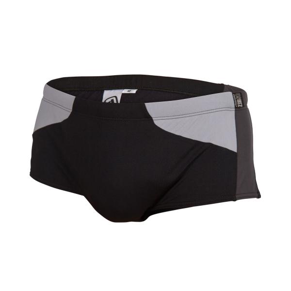 Man black and grey swim trunks | Z3R0D