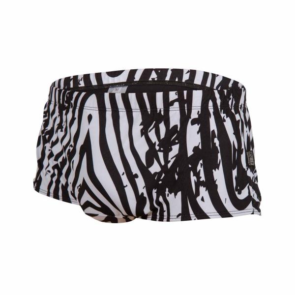 Man wild animal zebra swim trunks | Z3R0D
