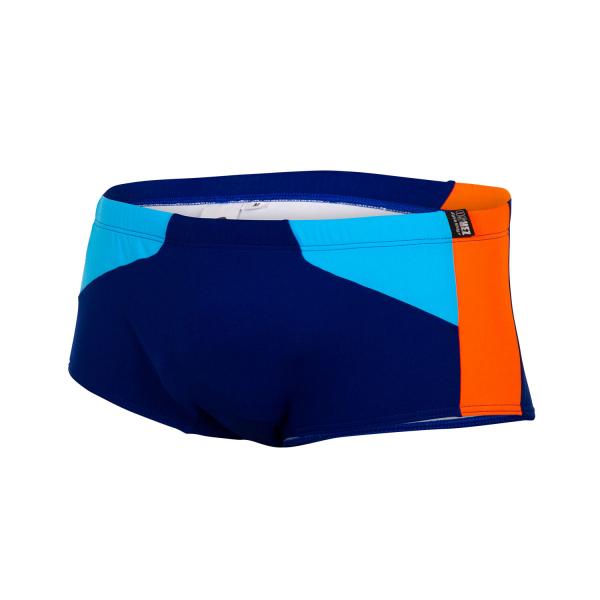 Trunks natation homme bleu marine, atoll, orange | Z3R0D 