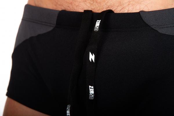 Man Black Anthracite swim trunks | Z3R0D