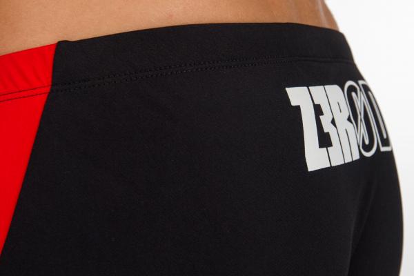 Man black, grey and red swim trunks | Z3R0D