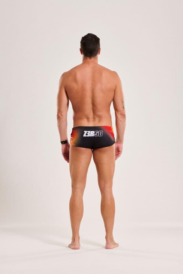 Trunks natation homme noir orange Vortex Solar | Z3R0D 