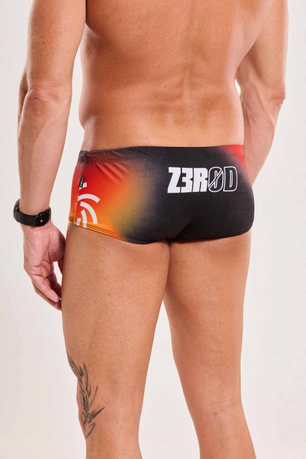 Trunks natation homme noir orange Vortex Solar | Z3R0D 