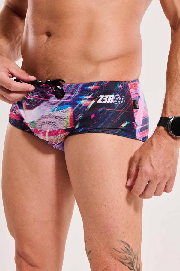 Trunks natation homme rose Glitcher | Z3R0D 