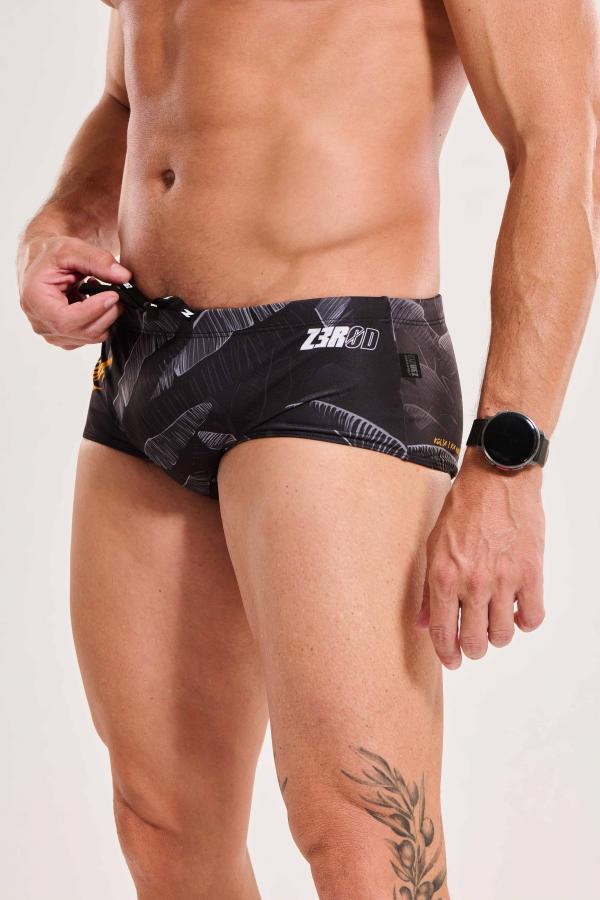 Trunks natation homme noir gris Kailua | Z3R0D 
