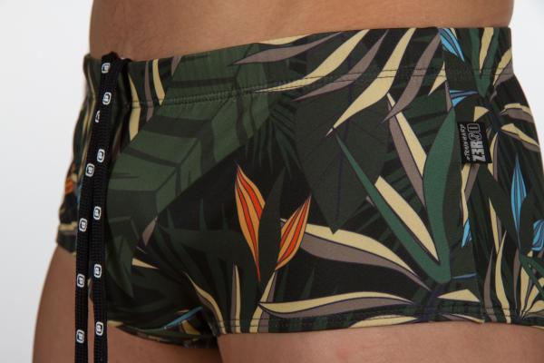 Man tropical green swim trunks | Z3R0D