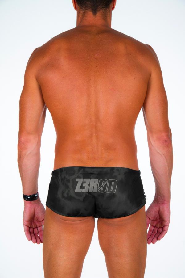 Man black and grey swim trunks | Z3R0D