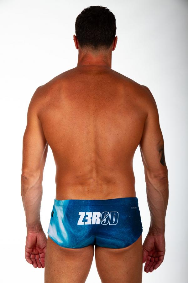 Man black and grey swim trunks | Z3R0D