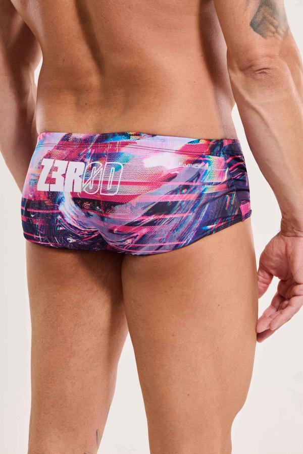 Trunks natation homme rose Glitcher | Z3R0D 