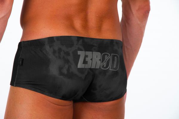 Man black and grey swim trunks | Z3R0D