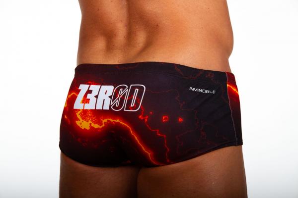 Man black and grey swim trunks | Z3R0D