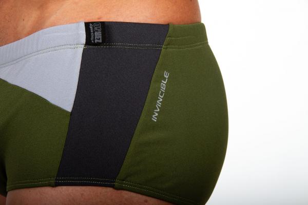 Man Khaki/Grey/Dark Grey swim trunks | Z3R0D