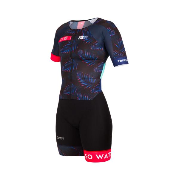 Trifonction à manches ttSUIT racer femme The Island | Z3R0D - tenue de triathlon