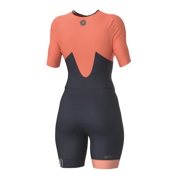 ttSUIT racer femme Z3R0D - trifonction femme à manches Fusion Coral