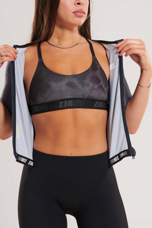ttSUIT racer femme Z3R0D - trifonction femme à manches Black Volt