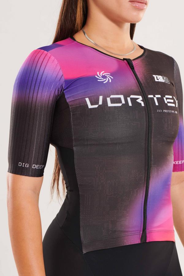 ttSUIT racer femme Z3R0D - trifonction femme à manches Vortex Nebula