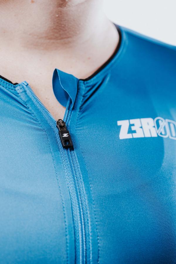 Racer woman triathlon ttSUIT - Z3R0D sleeved trisuit Deep Ocean