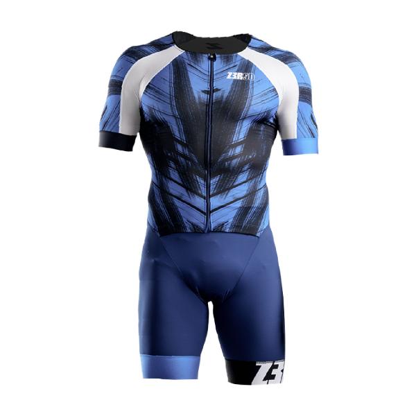 Trifonction ttSUIT racer homme |  Z3R0D - trifonction à manches blue vivacity