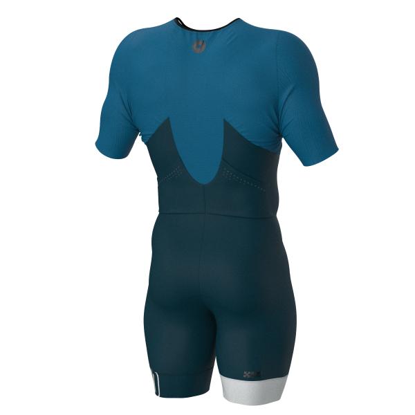 Triathlon racer man ttSUIT | Z3R0D - triathlon sleeved Deep Ocean trisuit 