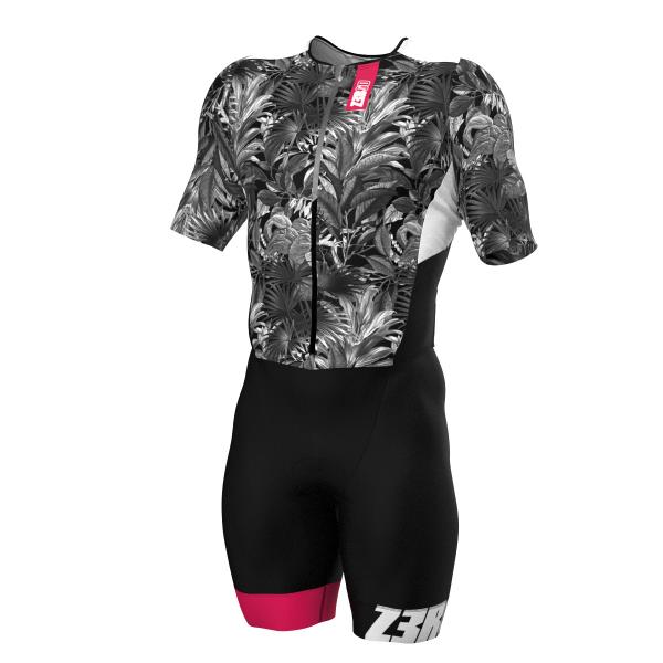 Triathlon racer man ttSUIT | Z3R0D - triathlon sleeved Tropadelic trisuit 