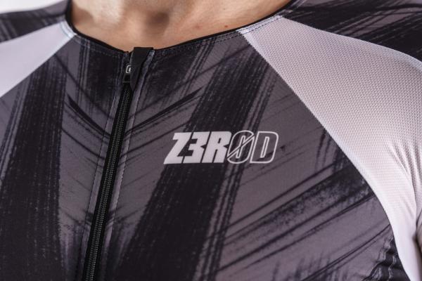 Triathlon racer man black vivacity ttSUIT | Z3R0D - triathlon sleeved Kona trisuit 