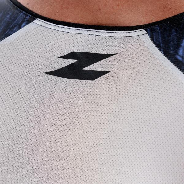 Triathlon racer man ttSUIT | Z3R0D - triathlon sleeved blue vivacity trisuit 