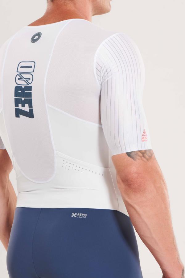 Trifonction ttSUIT racer homme |  Z3R0D - trifonction à manches Smoke White