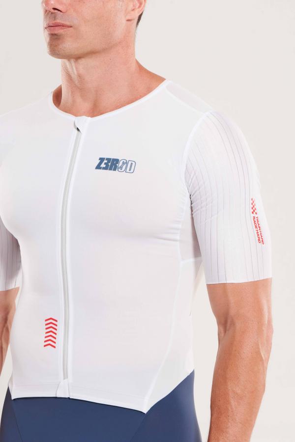 Trifonction ttSUIT racer homme |  Z3R0D - trifonction à manches Smoke White