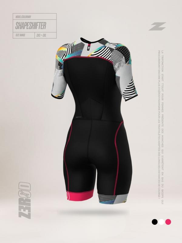 Trifonction femme Start noire Shapeshifter | Z3R0D - tenue de triathlon 