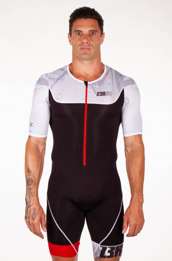 Triathlon Start man Noisy Glitch black trisuit | Z3R0D