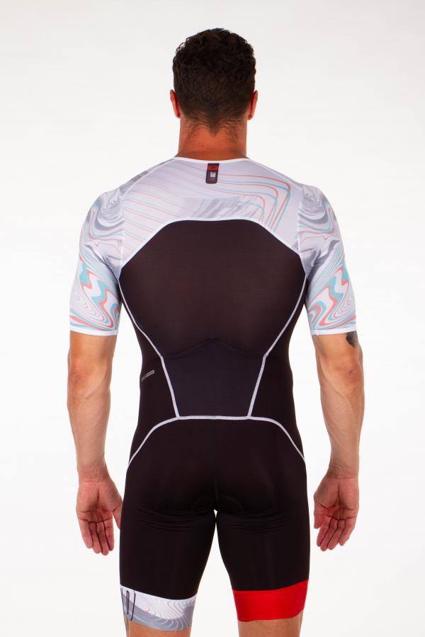 Triathlon Start man Noisy Glitch black trisuit | Z3R0D