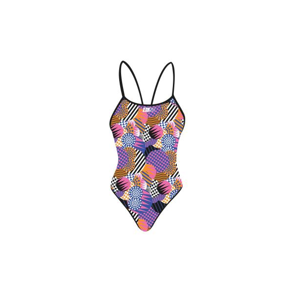 Girls one piece patchwork swimsuit | Z3R0D