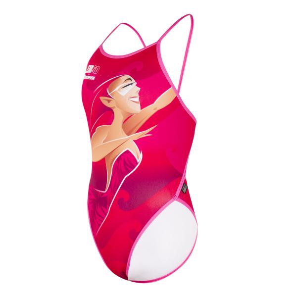 Z3R0D woman one piece swimsuit - Ravenman mermaid pink