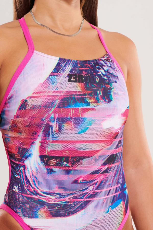 Maillot de bain une pièce femme Z3R0D - Glitcher