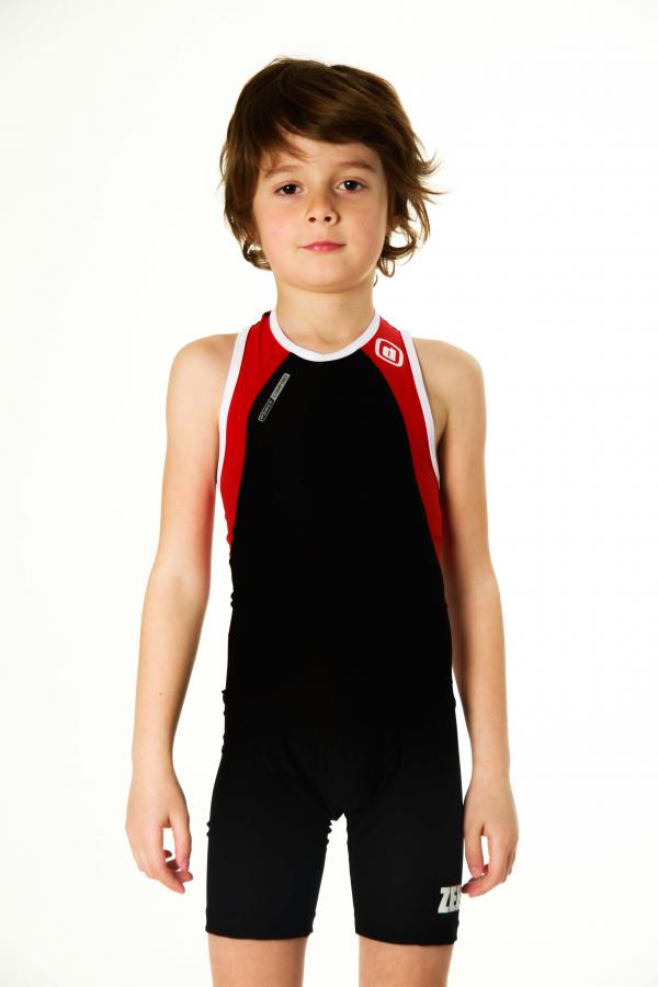 Z3R0D - Triathlon : Outlet 2, KIDS : uSUIT KID (BLACK/RED/WHITE)