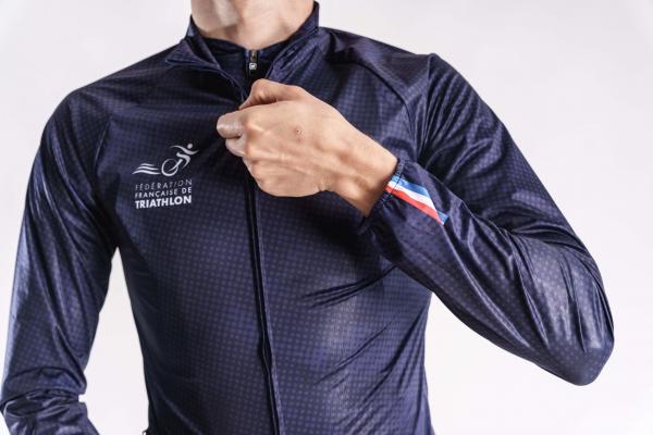 Veste vélo coupe-vent France Z3R0D - veste hiver cyclisme