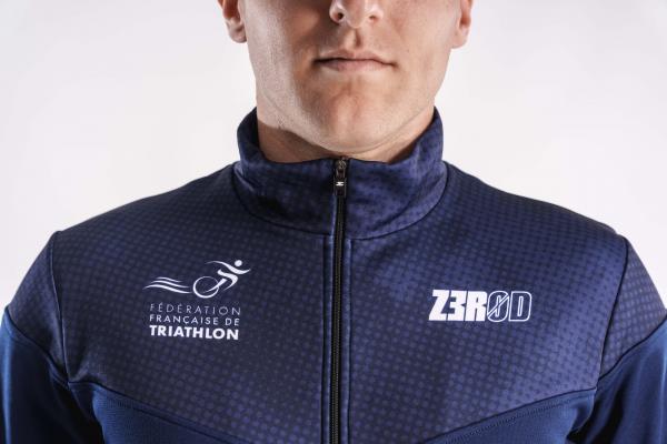 Z3R0D - Triathlon : ghg : TRACKSUIT TOP FRANCE (MARINE)