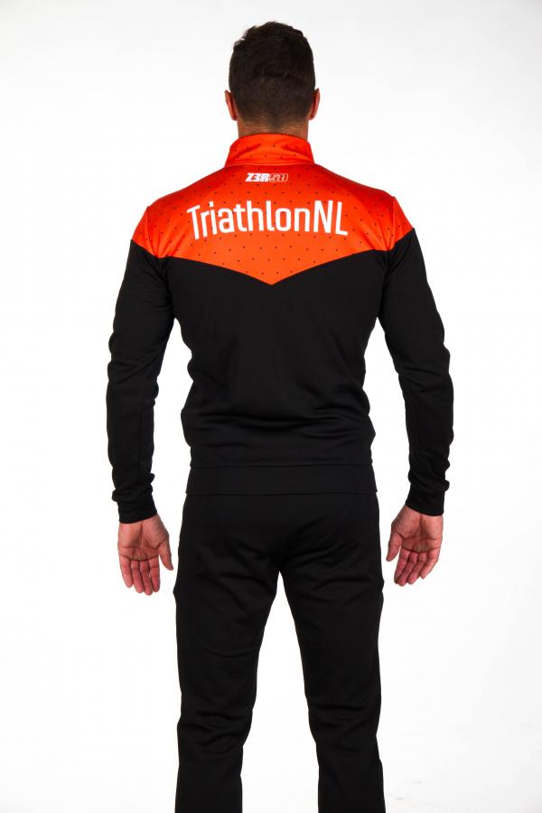 Z3R0D - Triathlon : Lifestyle   : NETHERLANDS TRACKSUIT TOP  (BLACK)